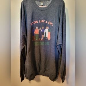 Vote Like a Girl sweatshirt